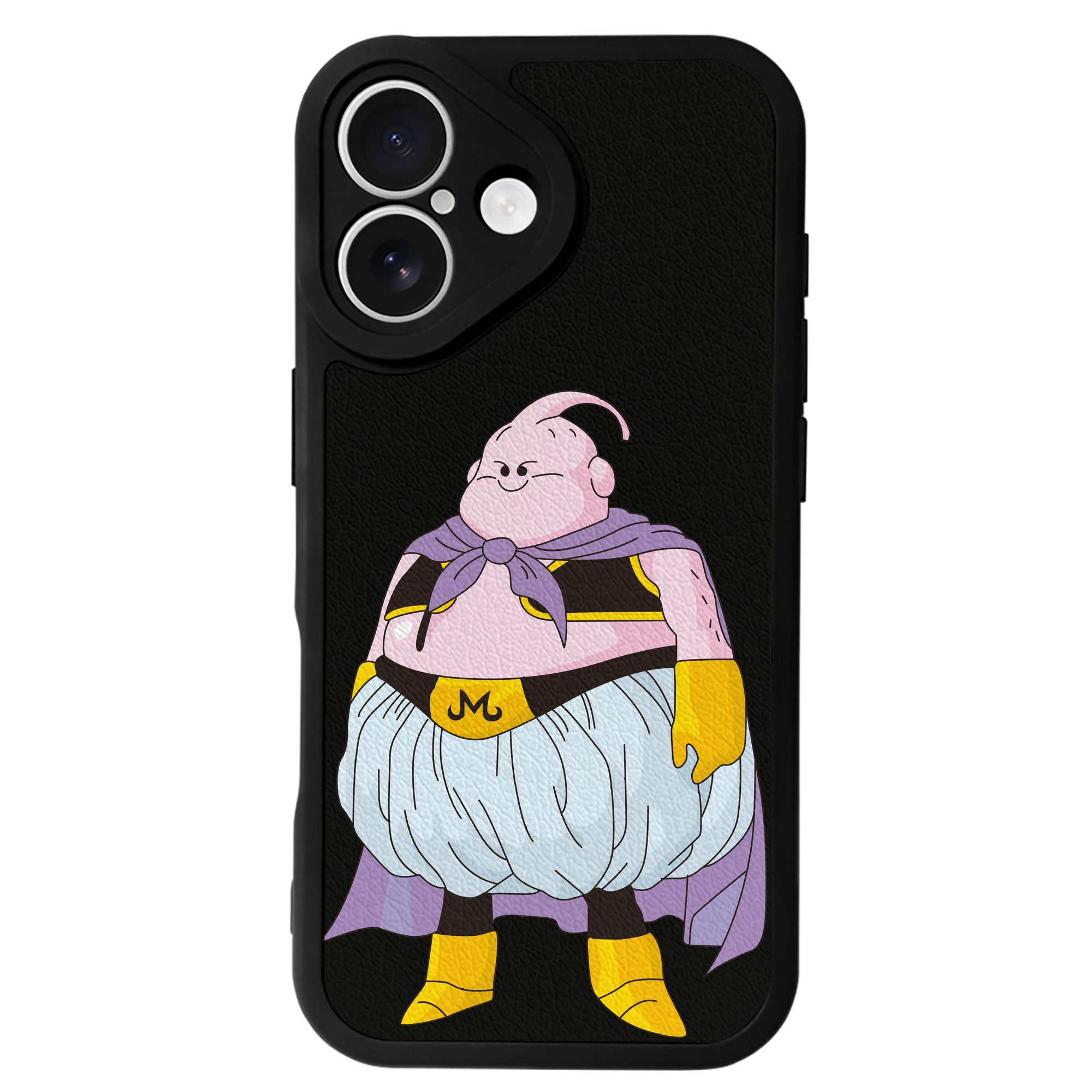 （画像用） ドラゴンボール 魔人ブウ DRAGON BALL Majin Buu 【iPhone 16シリーズ対応】シリコンスマホケース（レザー調） 材質：シリコン